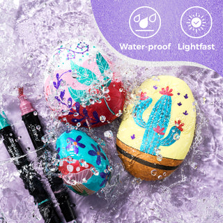 Ohuhu Dual Nib Waterproof Acrylic Pen 30 / 60 / 90 Colors - Kakaako