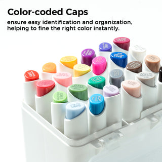 Ohuhu Kaala Five Tones Slim Broad and Fine Dual Tips Alcohol Art Markers