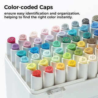 Ohuhu Kaala Five Tones Slim Broad and Fine Dual Tips Alcohol Art Markers