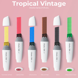 Ohuhu Molokai Four Tones Extra-wide Tip Alcohol Art Markers
