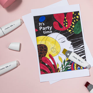 Ohuhu Molokai Four Tones Extra-wide Tip Alcohol Art Markers