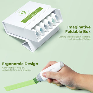 Ohuhu Molokai Four Tones Extra-wide Tip Alcohol Art Markers