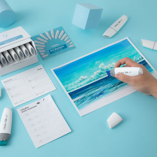 Ohuhu Molokai Four Tones Extra-wide Tip Alcohol Art Markers