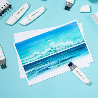 Ohuhu Molokai Four Tones Extra-wide Tip Alcohol Art Markers