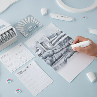 Ohuhu Molokai Four Tones Extra-wide Tip Alcohol Art Markers