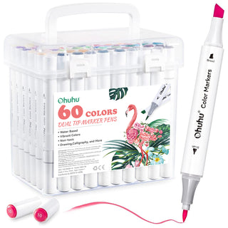 Ohuhu Dual Tips Water-Based Art Markers