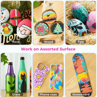 Ohuhu Dual Nib Waterproof Acrylic Pen 30 / 60 / 90 Colors - Kakaako