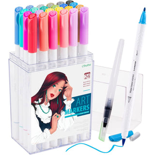 Ohuhu Dual Brush Pen Art Markers, Brush & Fine(US Exclusive)