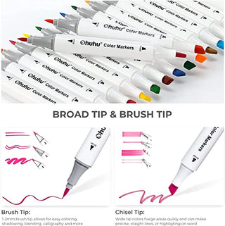 Ohuhu Dual Tips Water-Based Art Markers