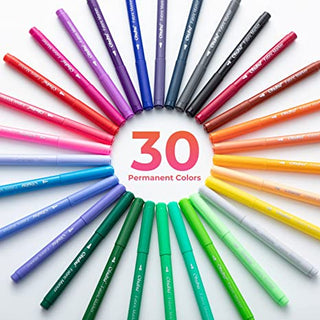 Ohuhu Fabric 30 Color Markers Permanent for Clothes