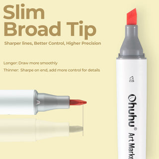 Ohuhu Kaala Dual Tips Alcohol Art Markers- 60 Colors Illustrations
