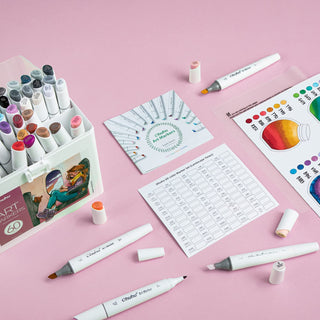 Ohuhu Kaala Dual Tips Alcohol Art Markers- 60 Colors Illustrations