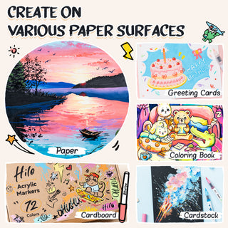 Ohuhu Hilo Series Direct-ink Acrylic Paint Markers