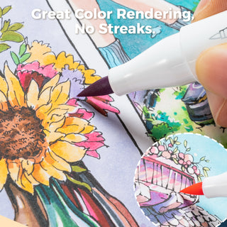 Ohuhu Marker Pads Art Sketchbooks for Markers, 2 Pack
