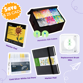 Ohuhu Honolulu 320 Colors Artistic Genius Bundle (Canada Domestic Shipping)