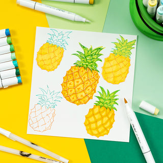 Ohuhu Honolulu 48 Colors Dual Tips Alcohol Art Markers (UK Only)