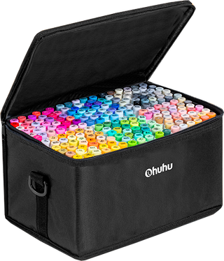 Artists' Dream Collection-216 Colors Honolulu Marker Mega Bundle Set, Chisel & Brush (Europe Only)