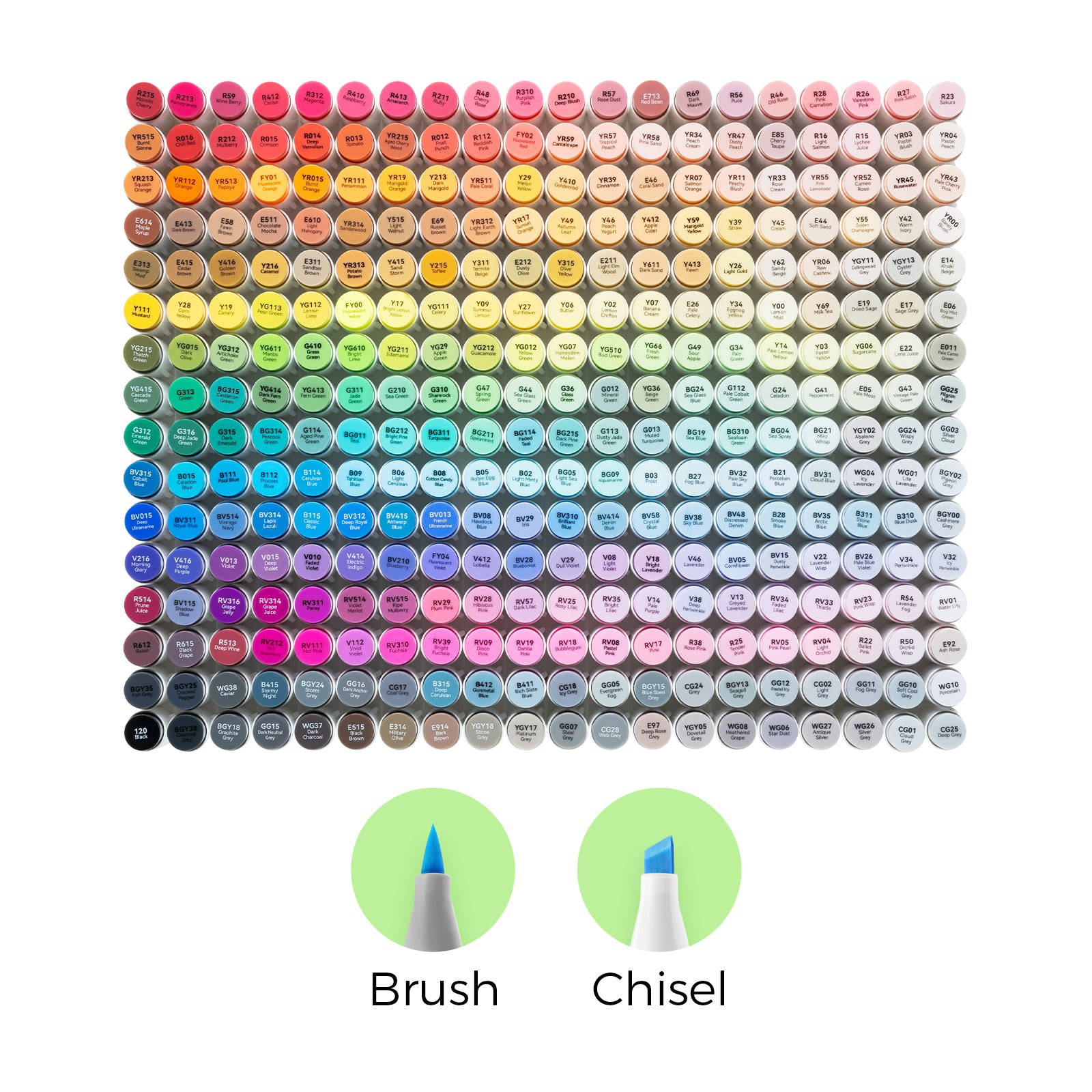 Honolulu 320 Colors Dual Tips Alcohol Art Markers