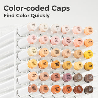 Ohuhu Honolulu 24 Skin Tone Colors Dual Tips Alcohol Art Markers (UK Only)