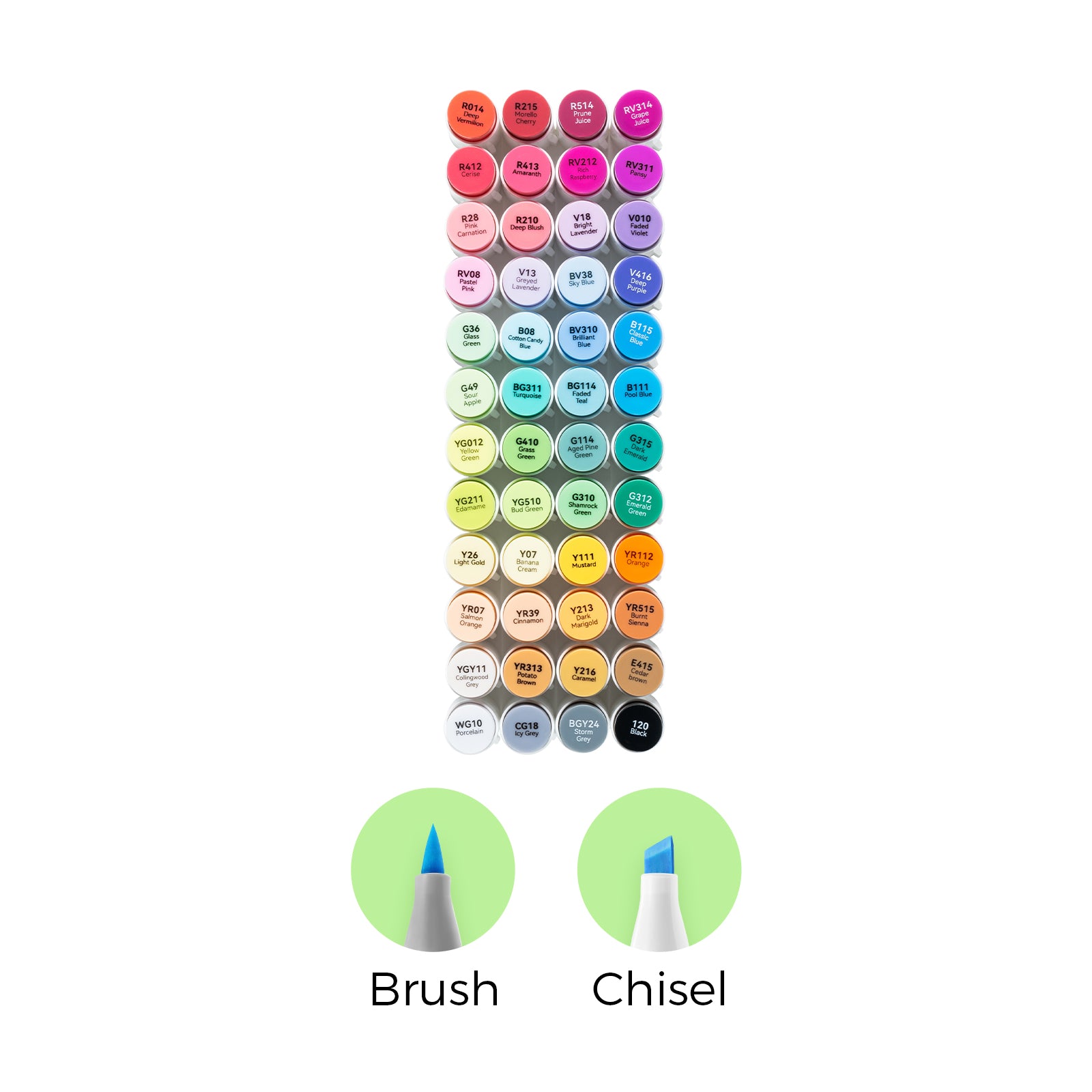 Honolulu 48 Colors Dual Tips Alcohol Art Markers