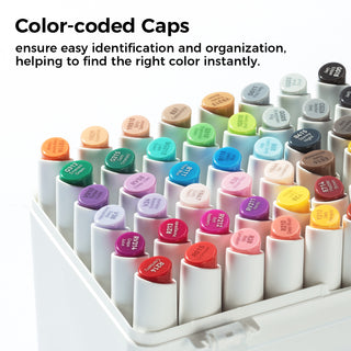 Ohuhu Kaala Four Tones Slim Broad and Fine Dual Tips Alcohol Art Markers