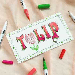 Ohuhu Maui 36 Colors Dual Tips Water Based Art Markers, Brush & Fineliner
