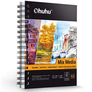 Ohuhu Spiral-Bound Mix Media Pad for Multiple Techniques