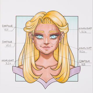 Ohuhu Honolulu 36 Skin Tone Colors Dual Tips Portrait Alcohol Art Markers