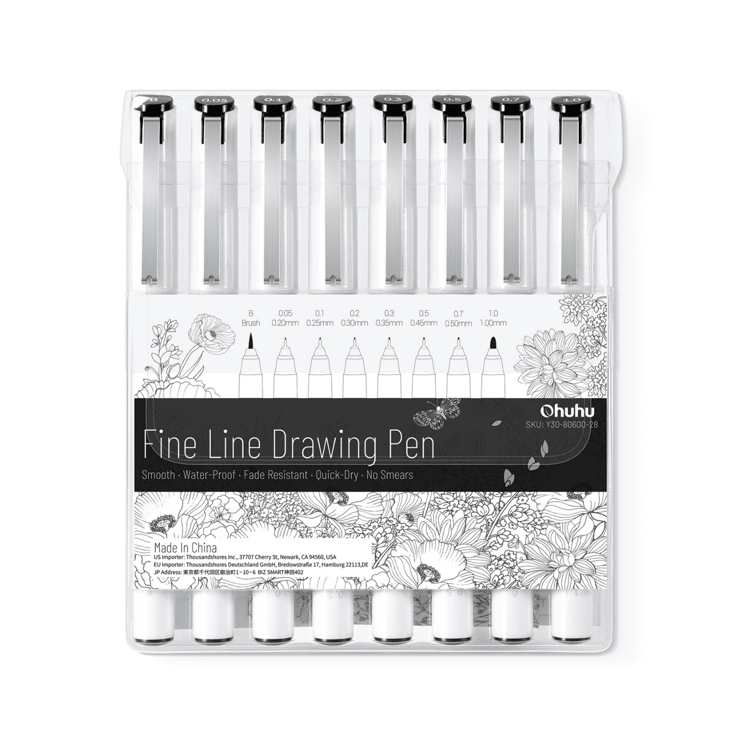 Fineliner Drawing Pen 8 Pack