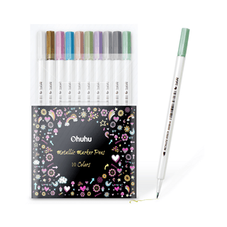 Ohuhu Metallic Marker Pens, Fine Tip