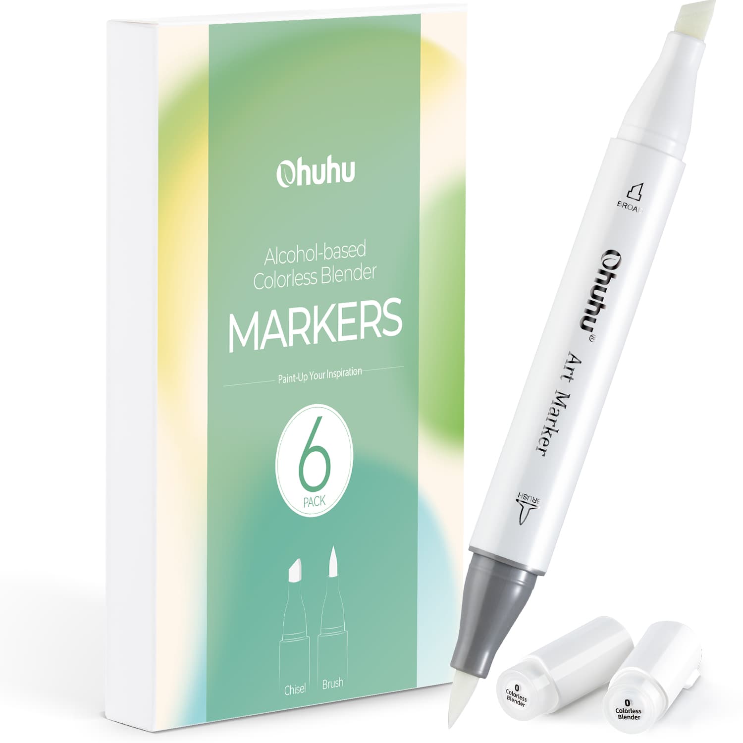 Honolulu Colorless Blender Marker Pack 6
